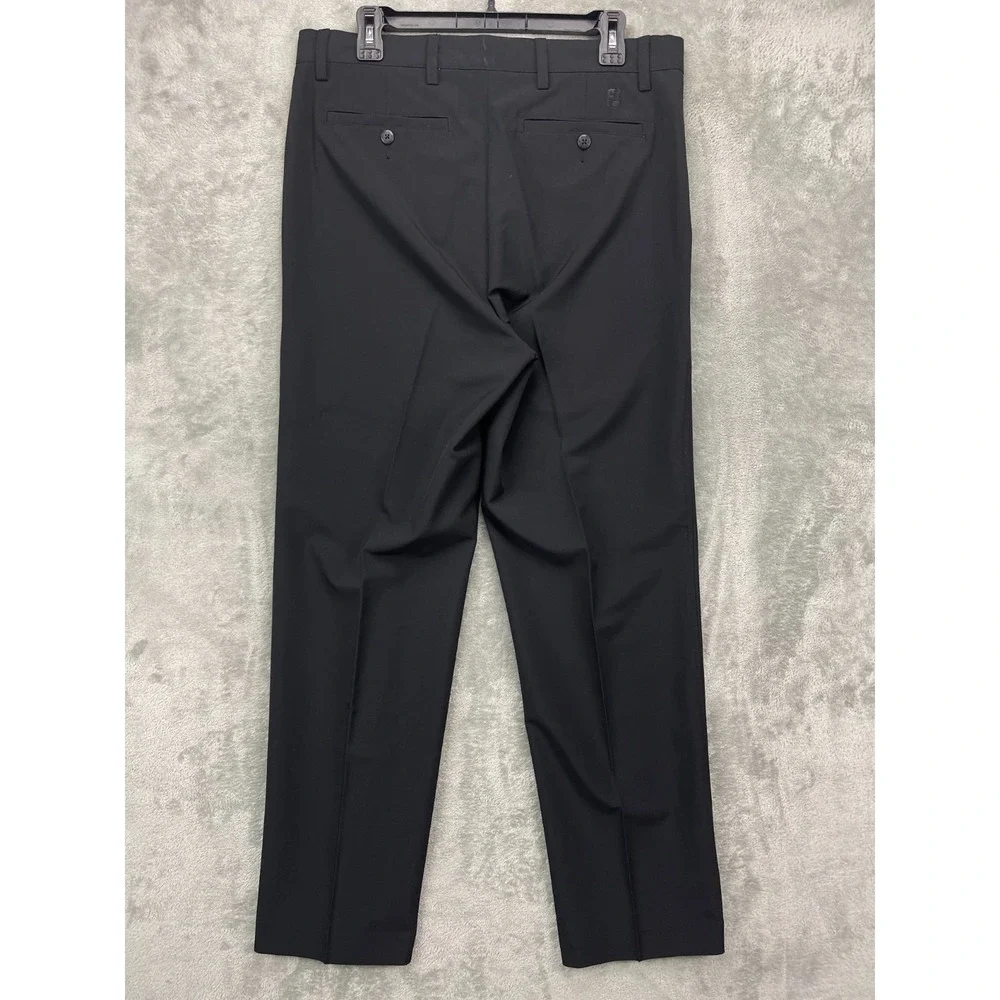 FootJoy Men's Pants Black Performance Golf 34x32‎ Chino Flat Front